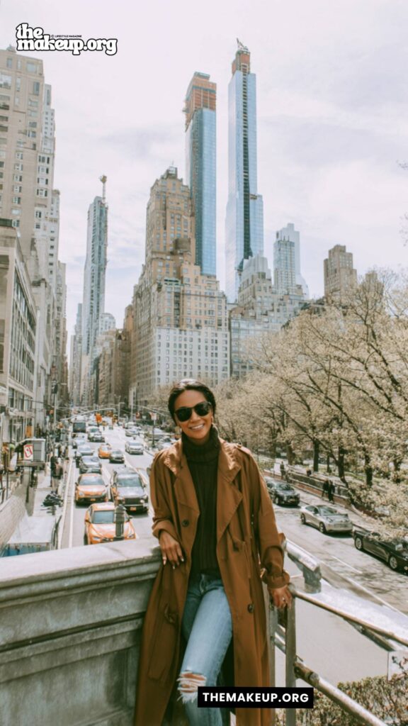Rust Trench With Ripped Jeans — nyc street style fall outfit