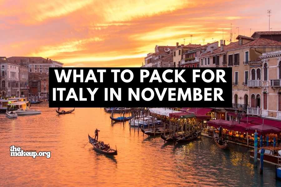 What to Pack Italy November Packing List