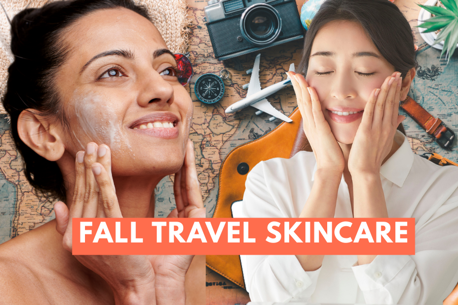 fall travel skincare