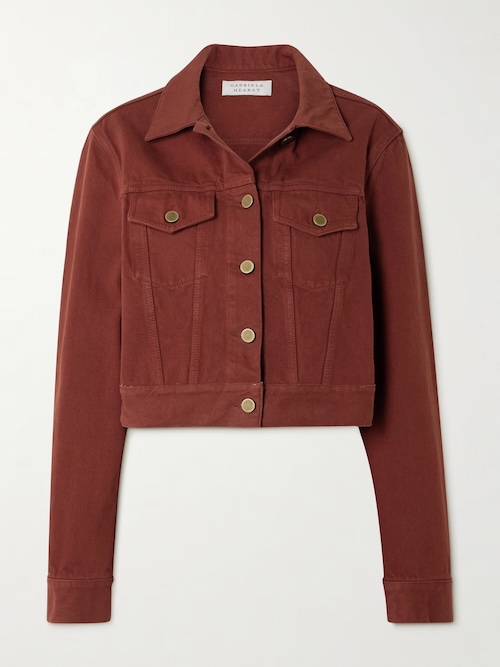 Bronte cropped recycled-denim jacket