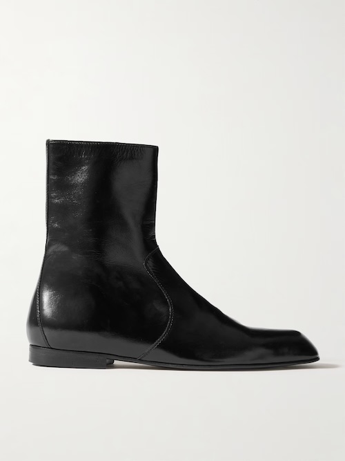Colt glossed-leather ankle boots