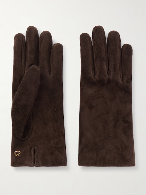 Embellished suede gloves Embellished suede gloves