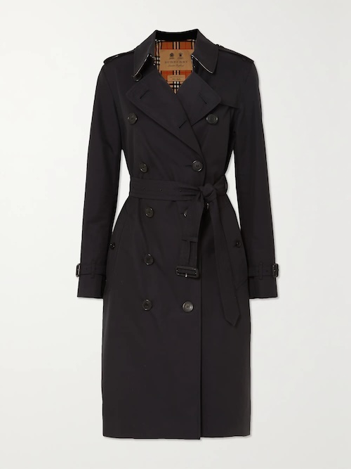 Kensington Long organic cotton-gabardine trench coat Kensington Long organic cotton-gabardine trench coat