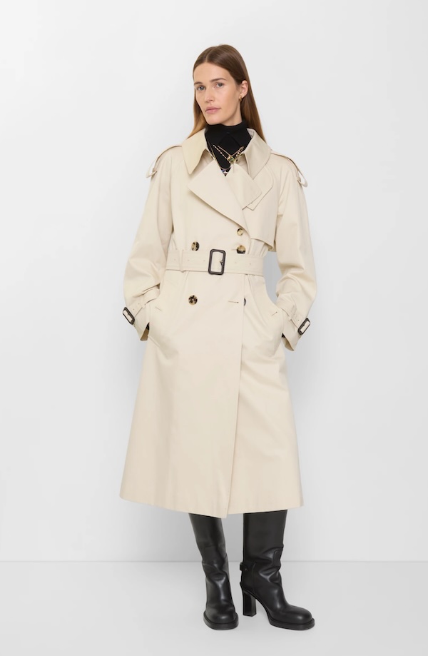 Long Gabardine Fitzrovia Trench Coat