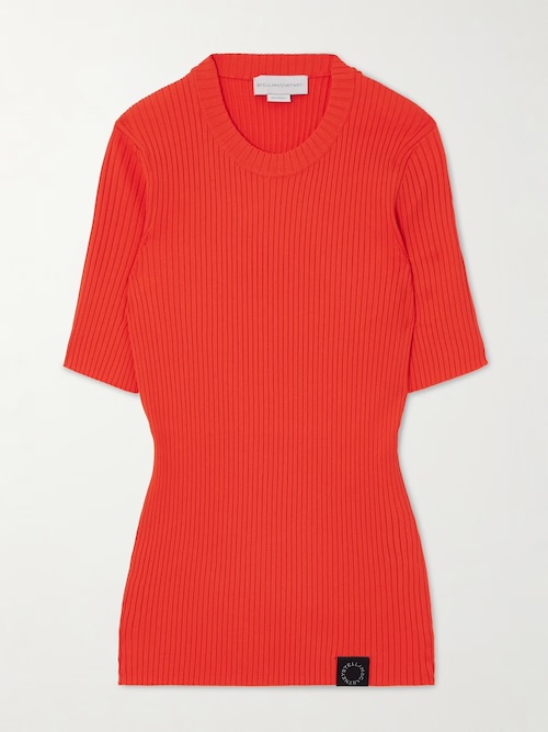 Ribbed-knit T-shirt