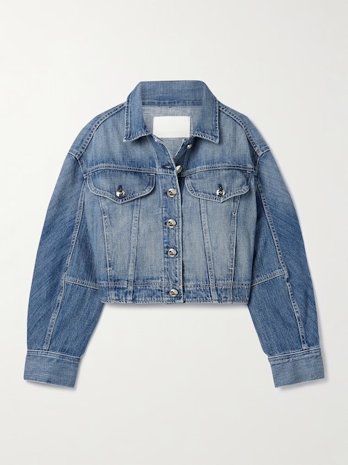 The Mhor cropped denim jacket