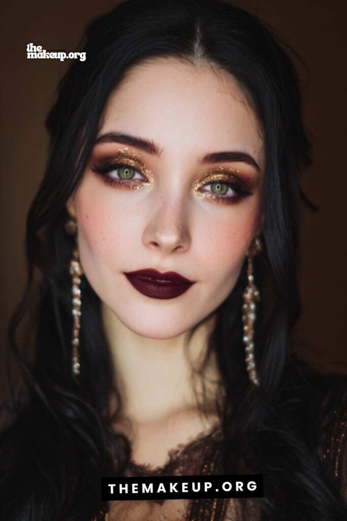 cute adams family halloween makeup