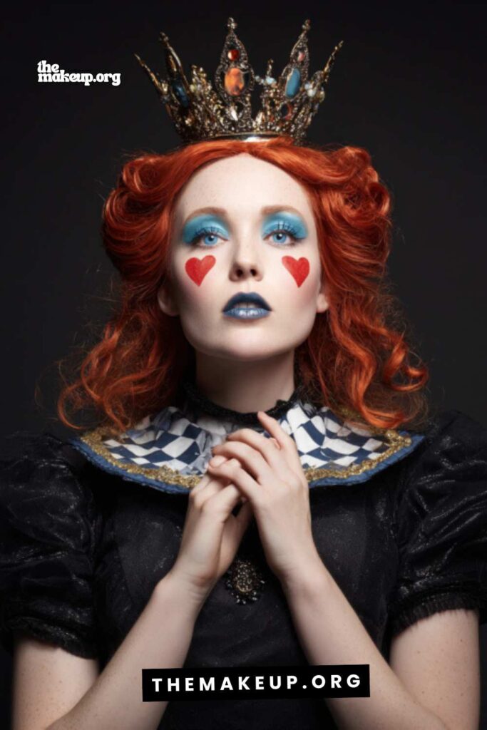 glam queen of hearts look