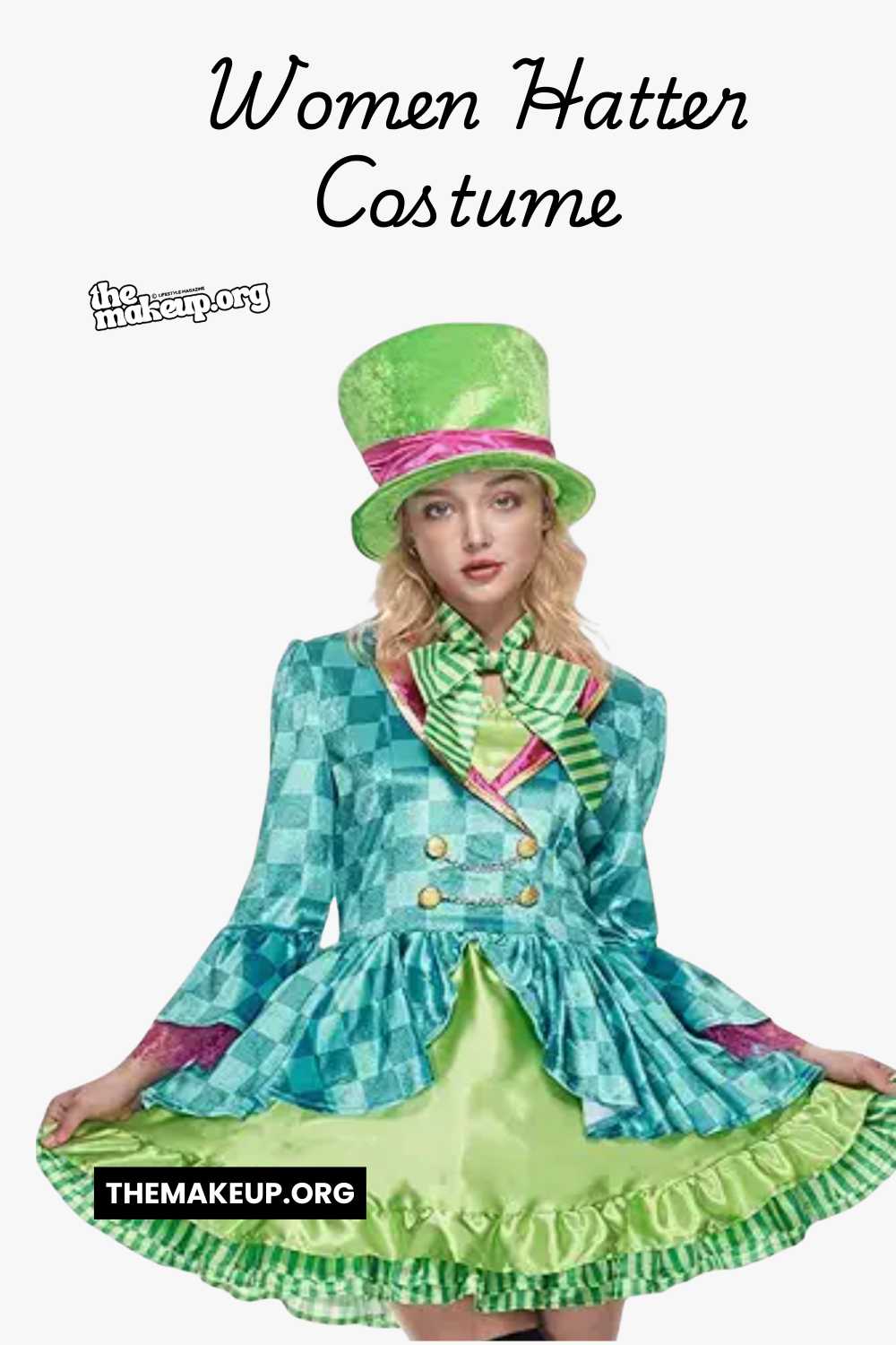 green Women Hatter Costume