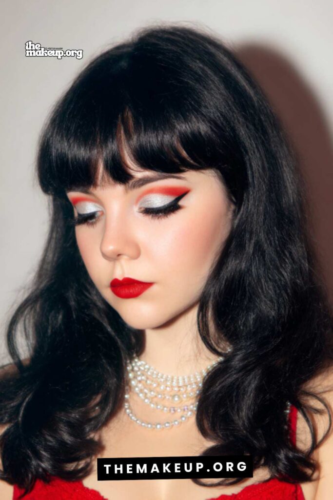 old school makeup look