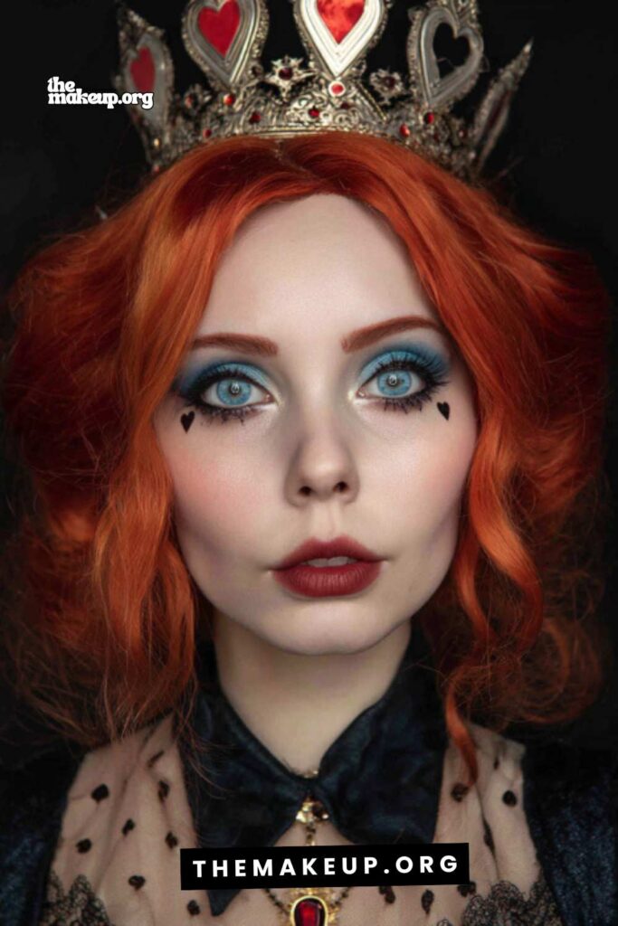 queen of hearts face paint
