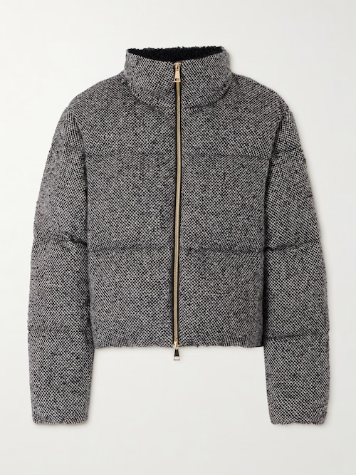 quilted wool-blend jacket quilted wool-blend jacket