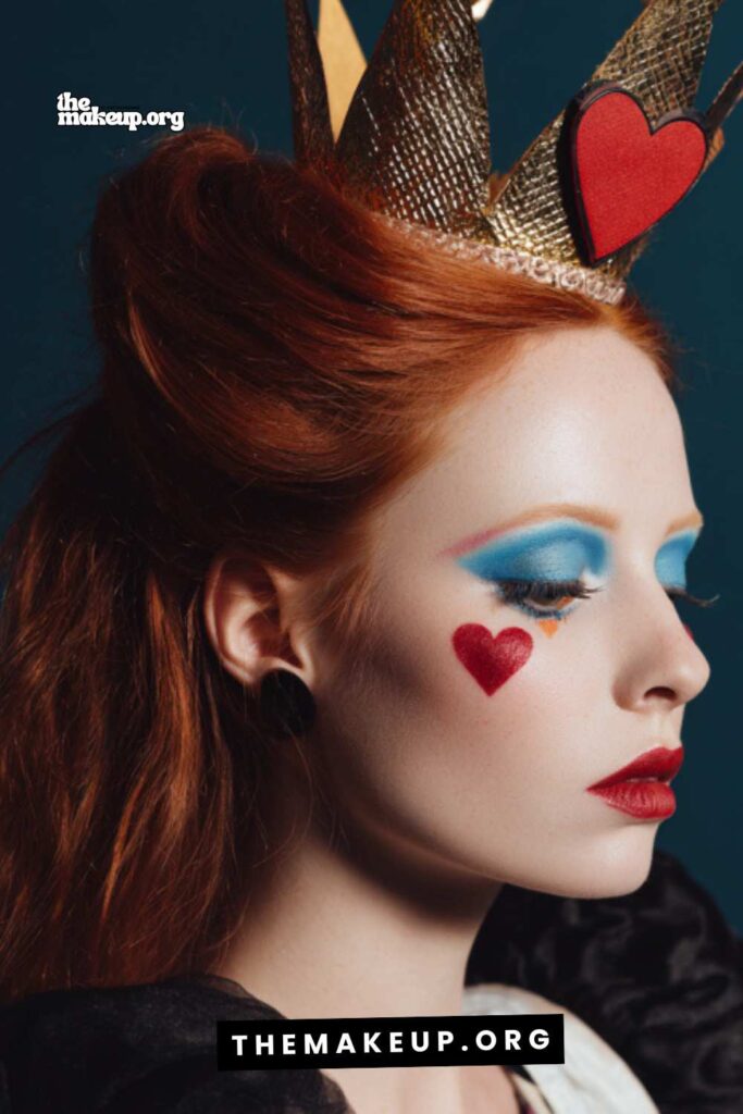 simple queen of hearts makeup