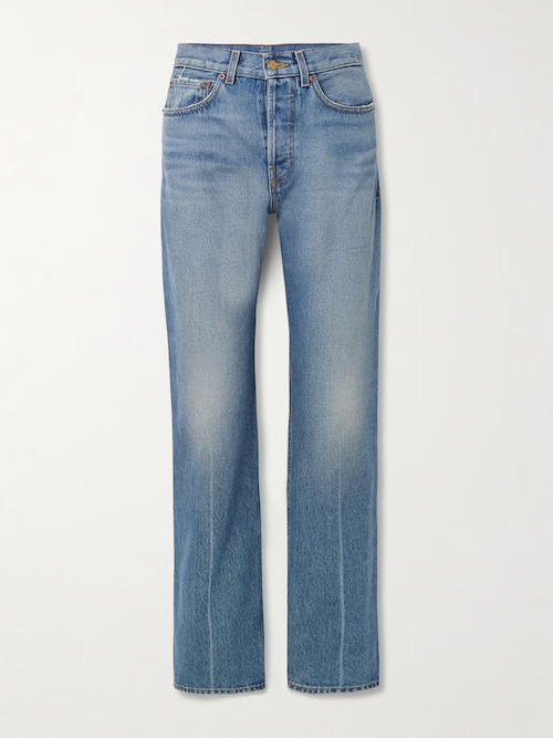 straight-leg jeans