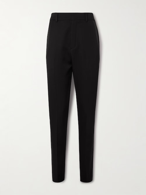 wool tapered pants wool tapered pants