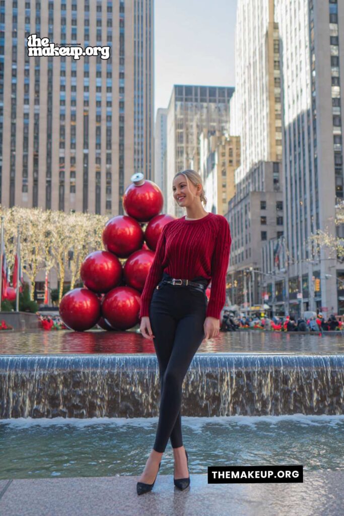 NYC glam Christmas outfits