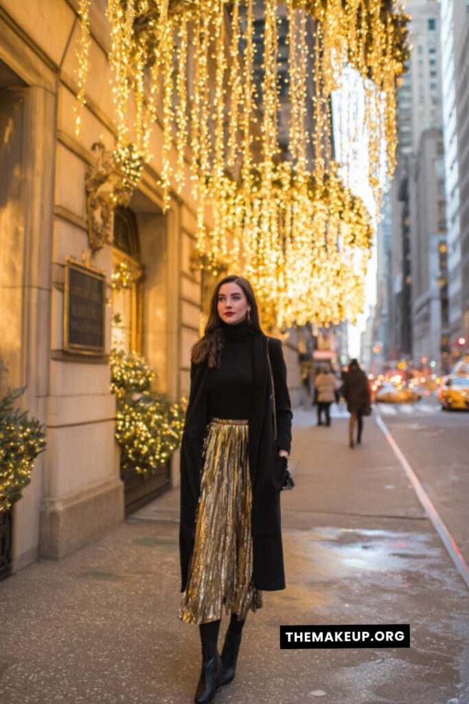 Stylish NYC Christmas looks