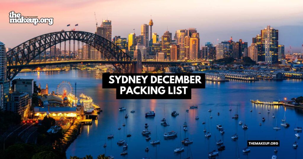 What to Pack Sydney Packing List December