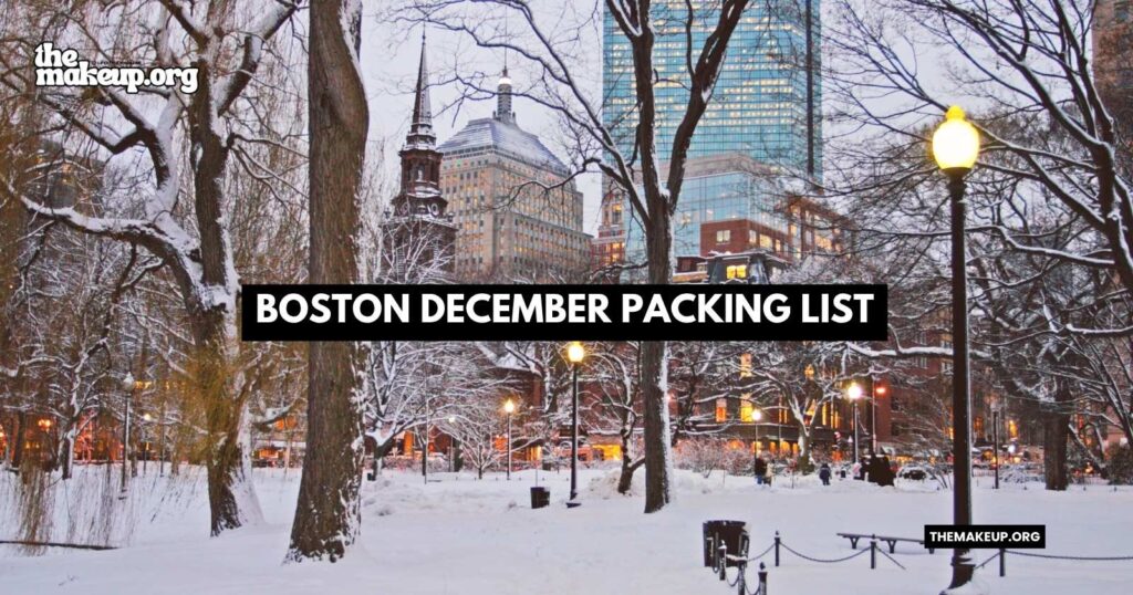 what to pack Boston december packing list
