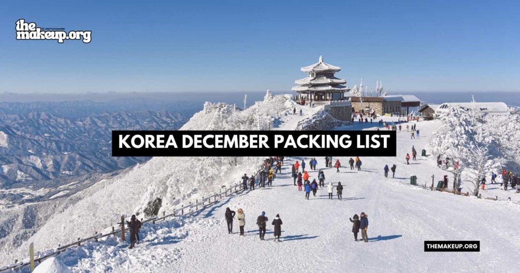 what to pack Korea december packing list