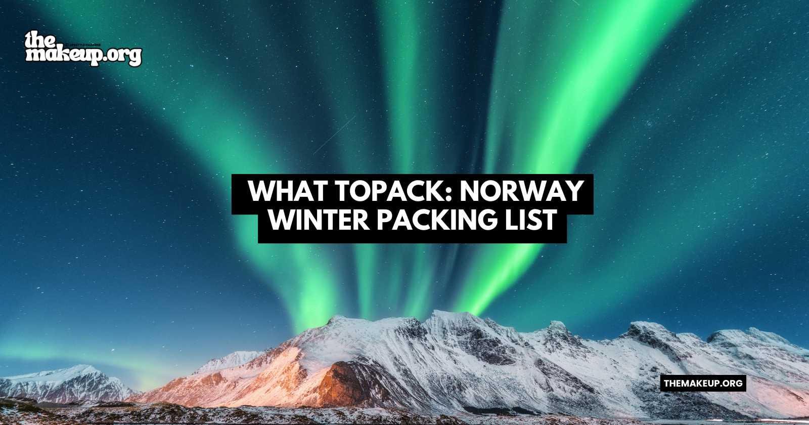 what to pack Norway winter packing list