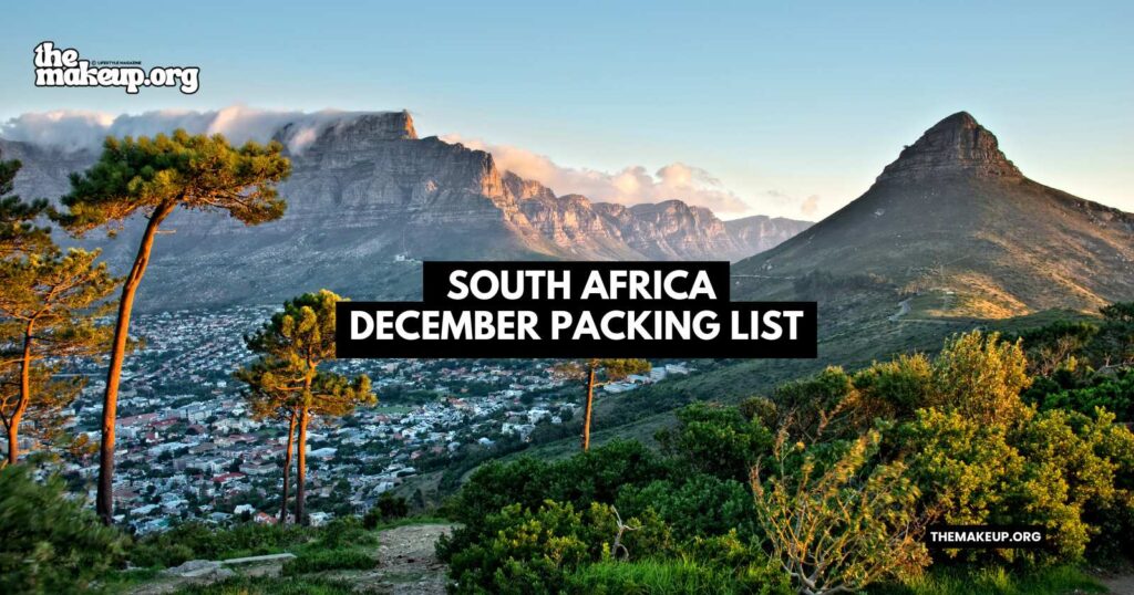 what to pack South Africa packing list December