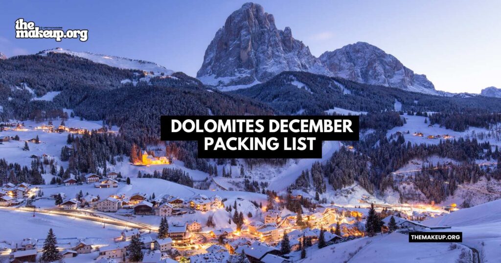 what to pack dolomites packing list December
