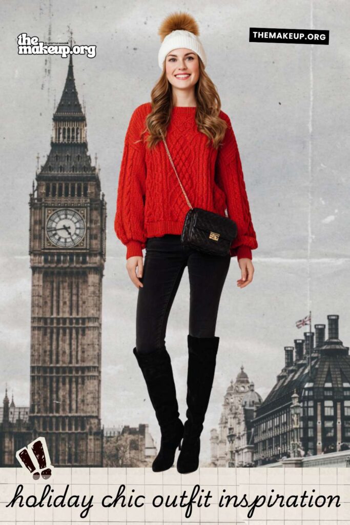 trendy london christmas outfits