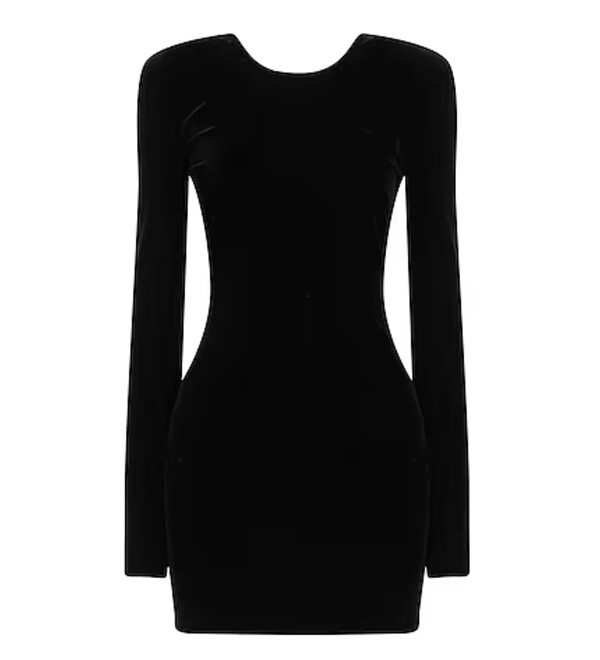 Paris winter Outfits Ideas Black Knit Dress