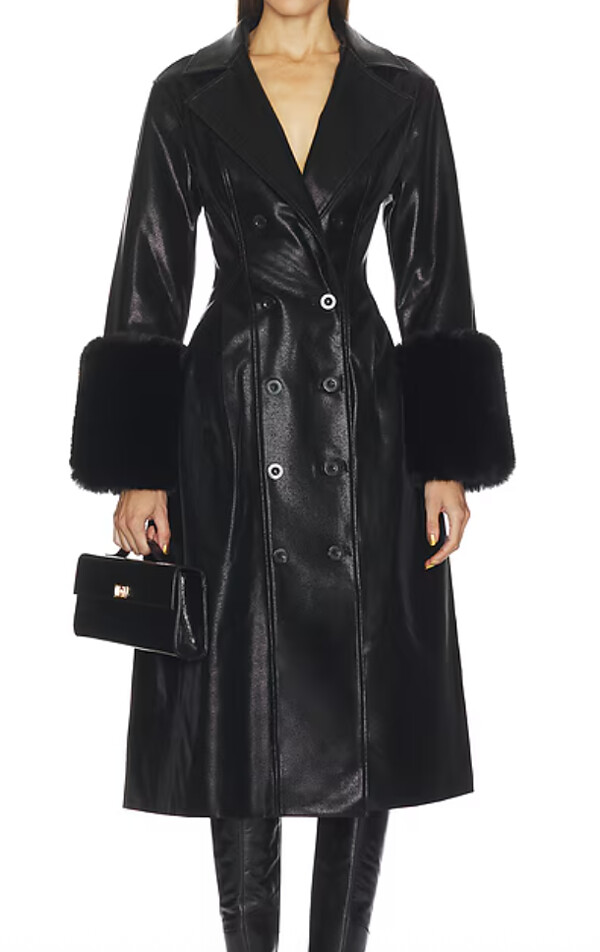 Paris winter Outfits Ideas Faux Shearling Coat