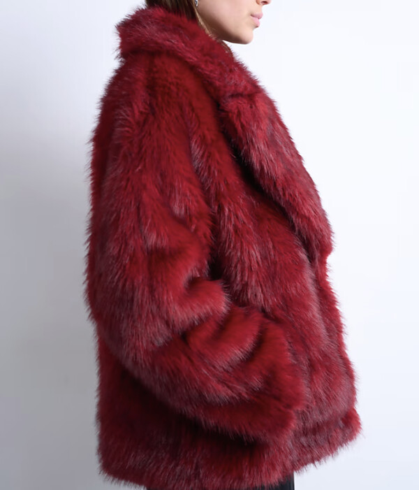 Paris winter Outfits Ideas Faux Fur Short Jacket