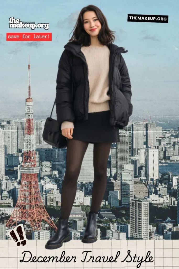 Japan winter layering outfits
