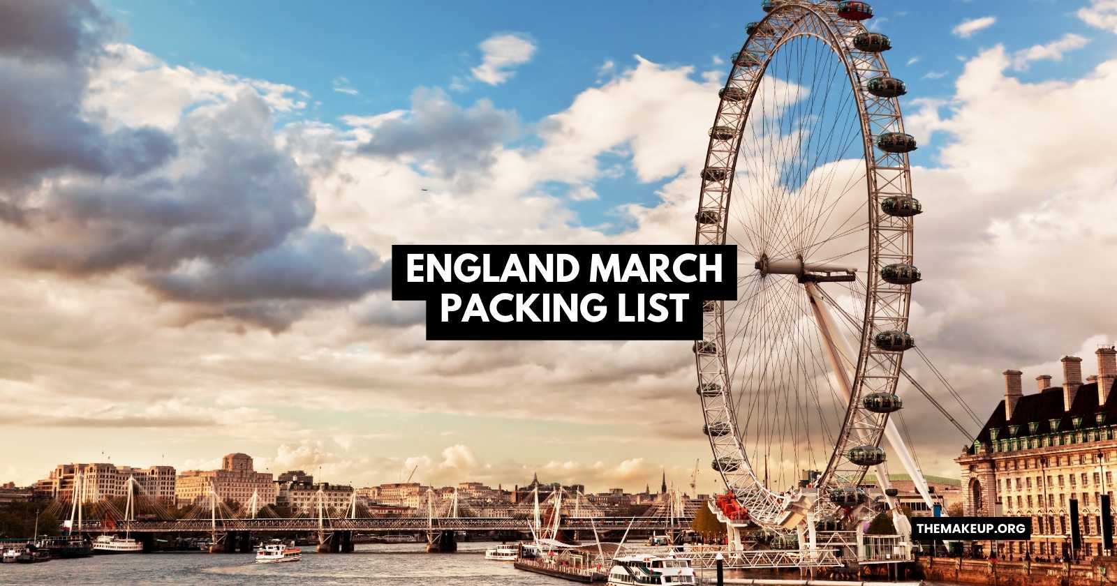 England March packing list