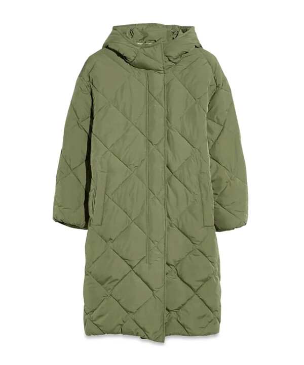 Olive Quilted Coat