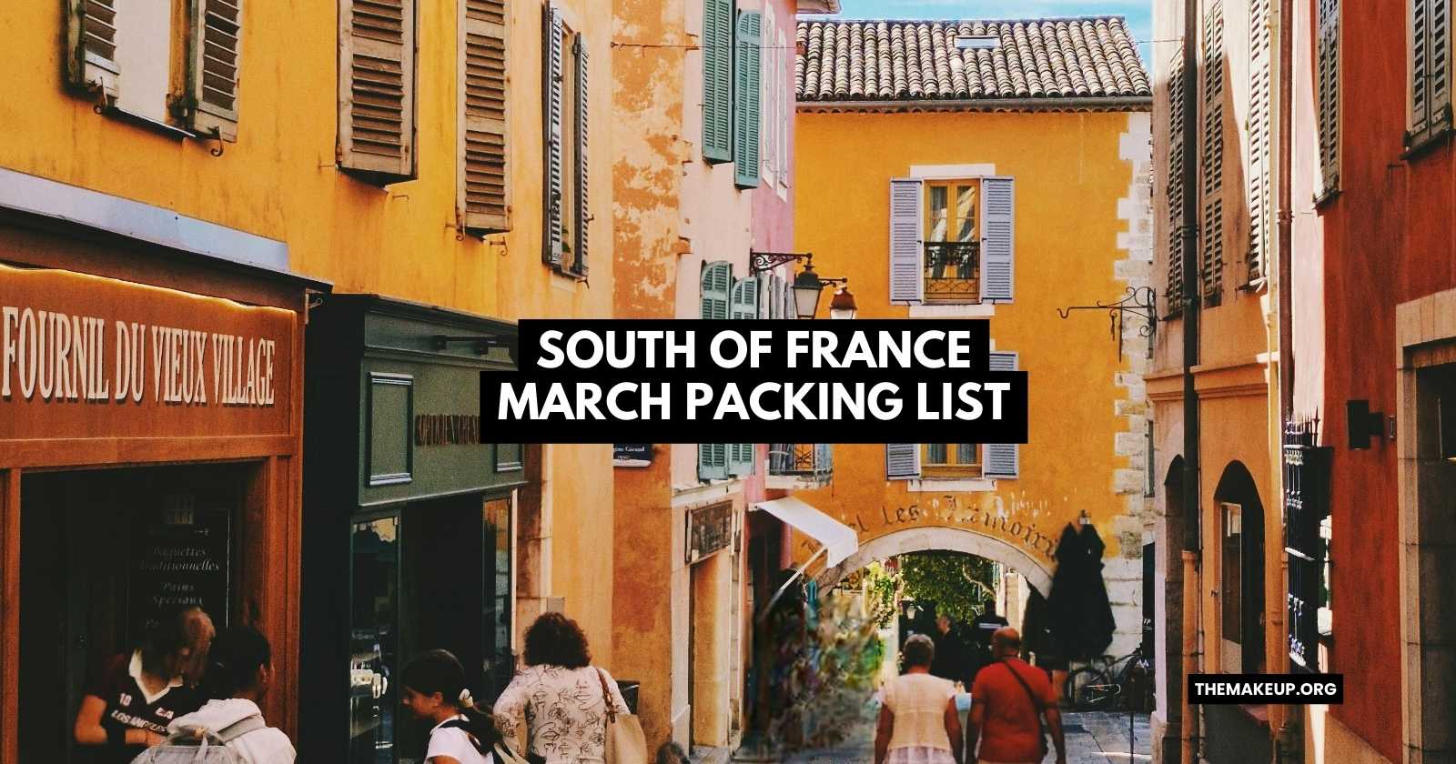South Of France March Packing List Feat