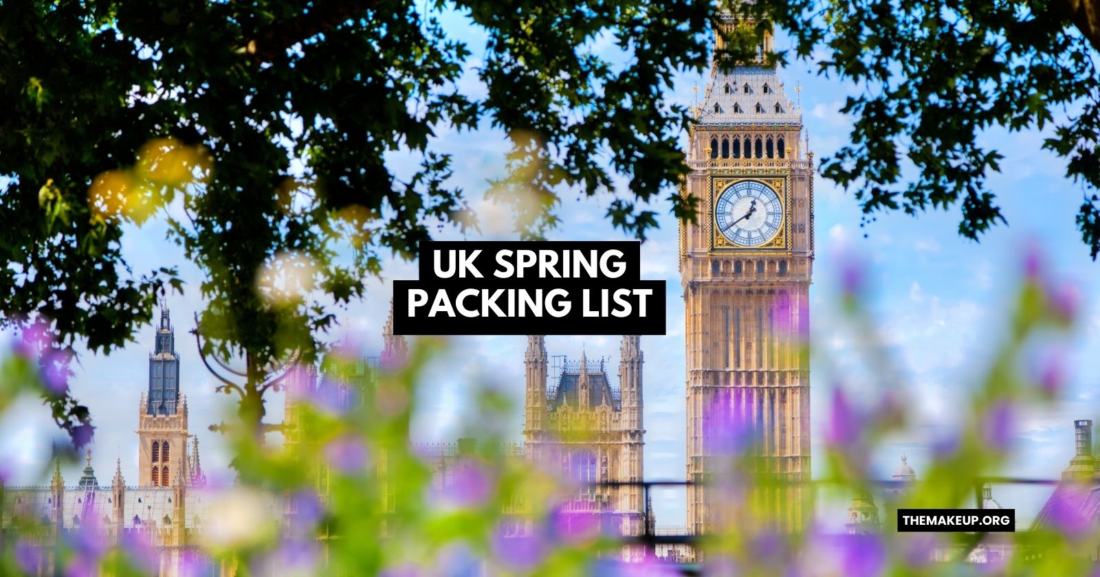 UK spring packing list