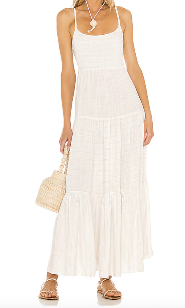 Florida winter Outfits White Maxi Dress