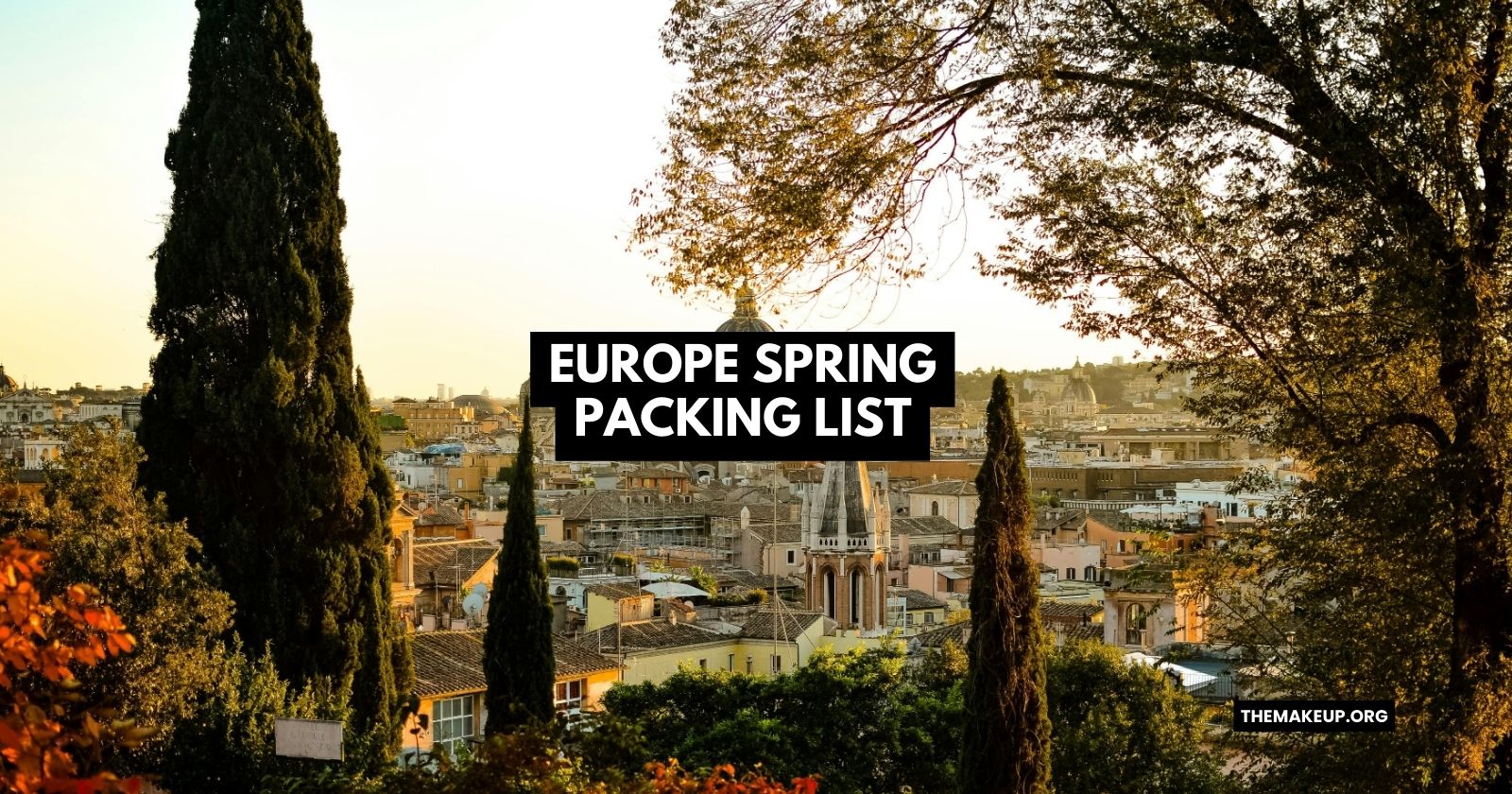 Europe spring packing list