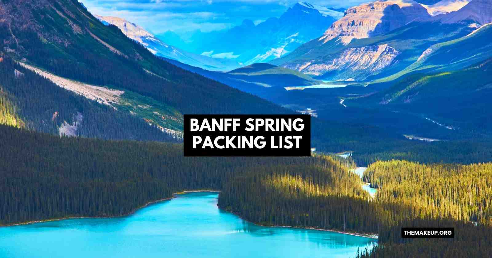 Banff Spring Packing List