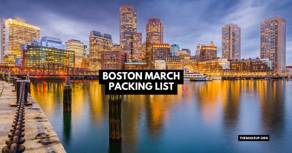 Boston March Packing List feat