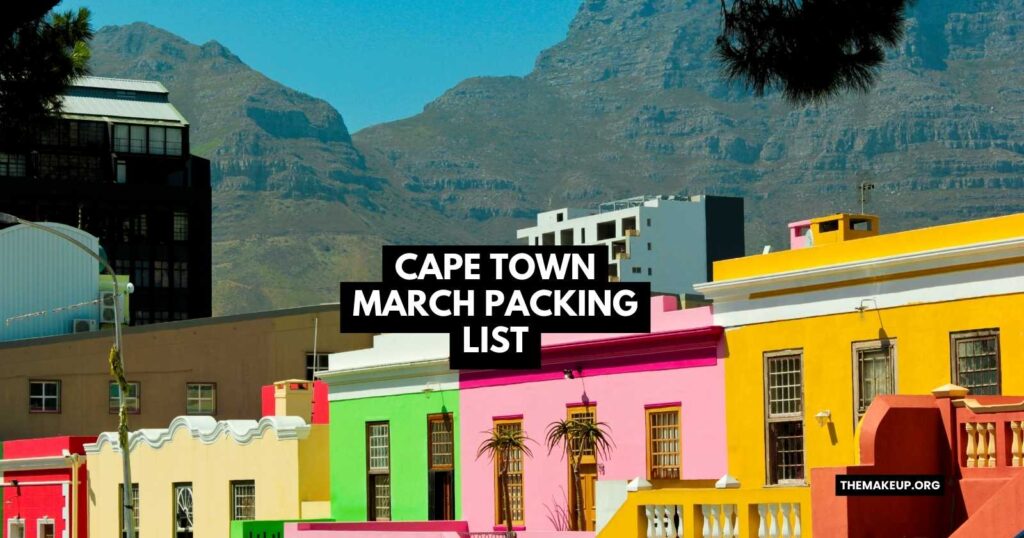 Cape Town March Packing List feat
