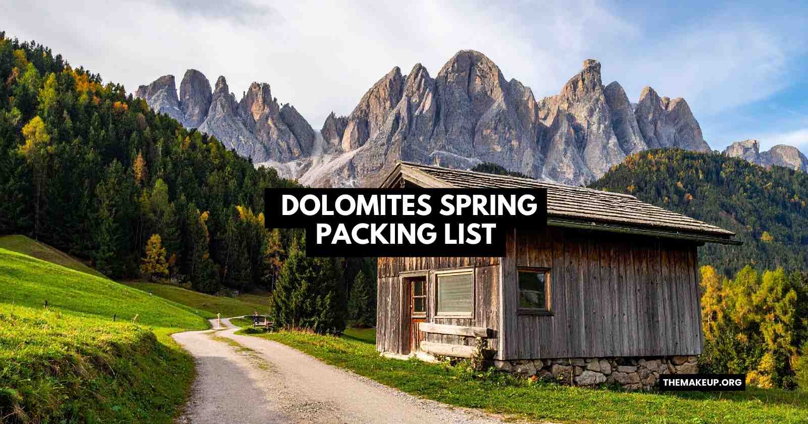 Dolomites Spring Packing List