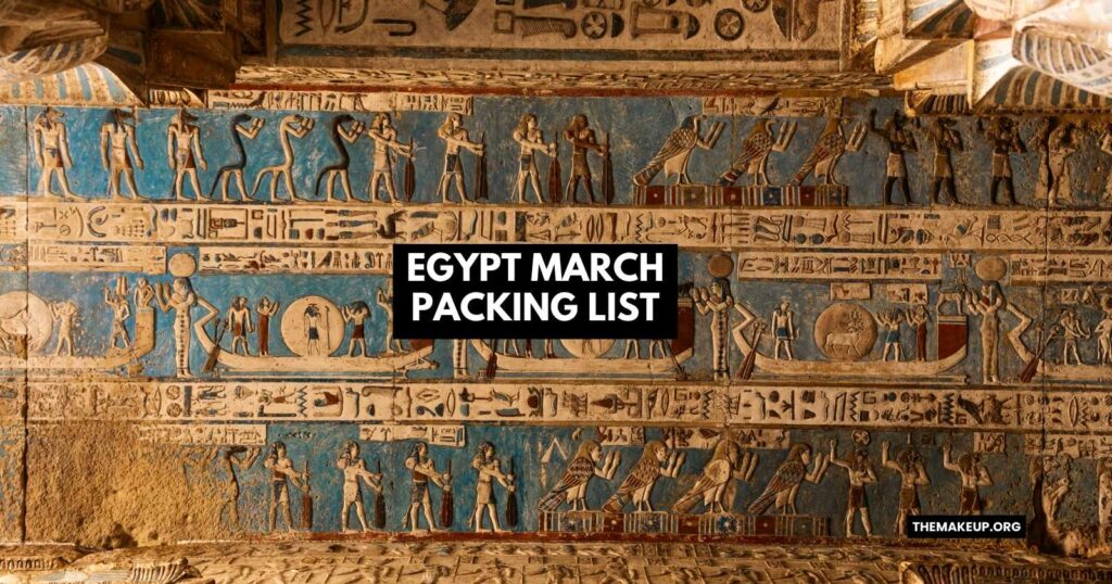 Egypt March Packing List feat