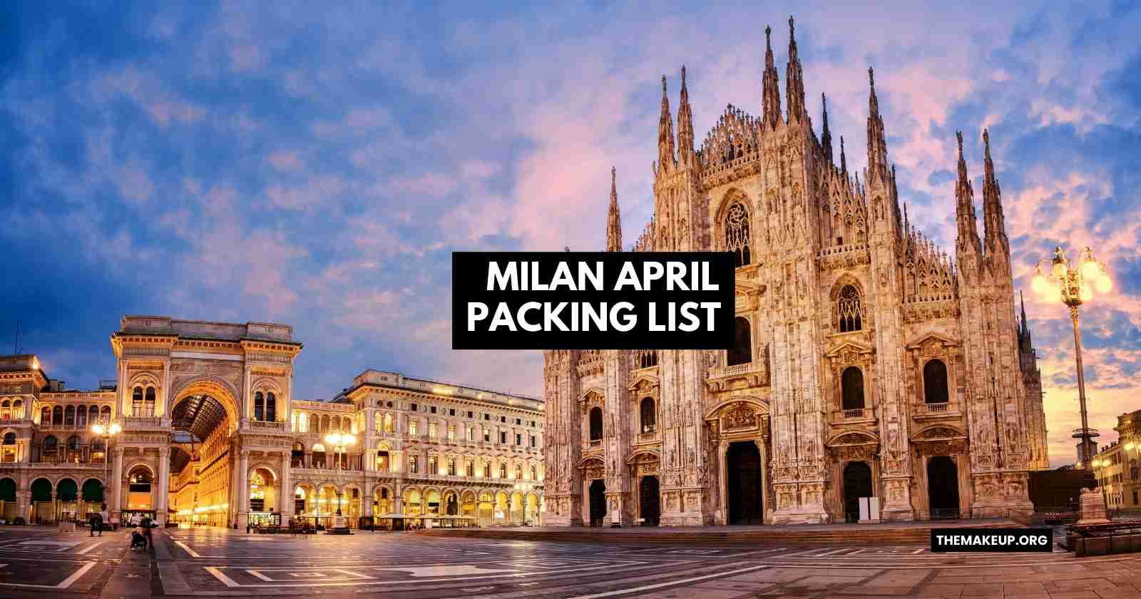Milan April Packing List