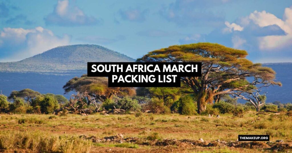 South Africa Packing List March feat