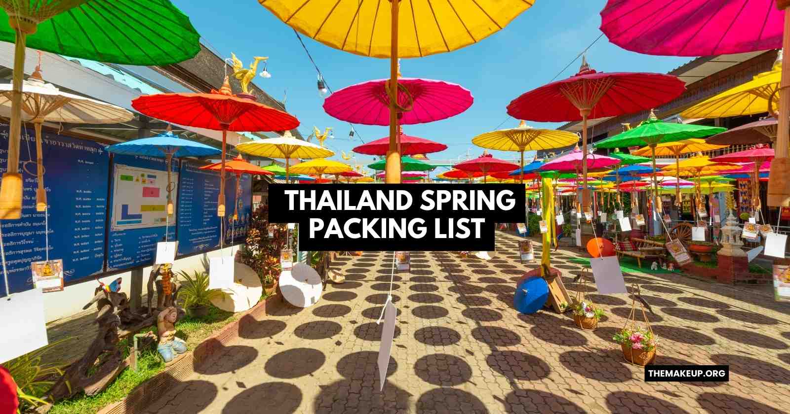 Thailand Spring Packing List