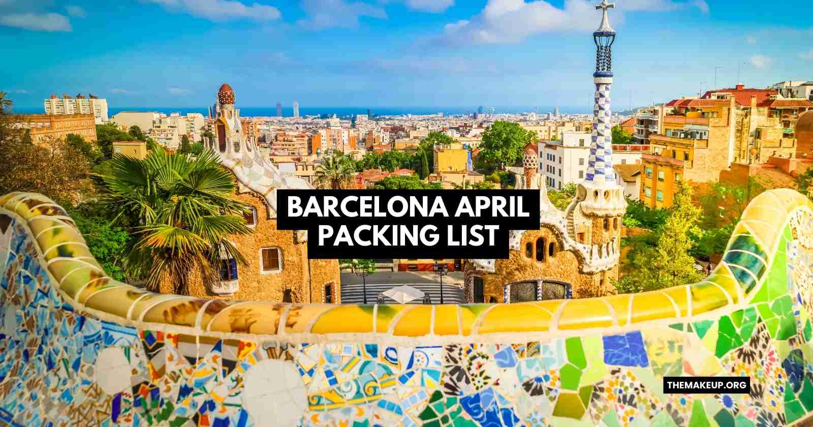 barcelona April packing list