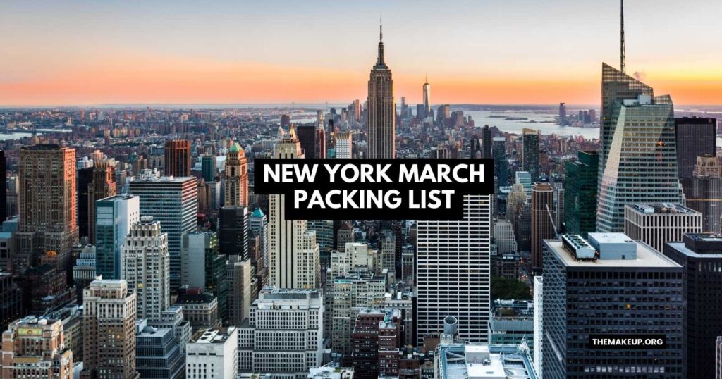 new york march packing list feat