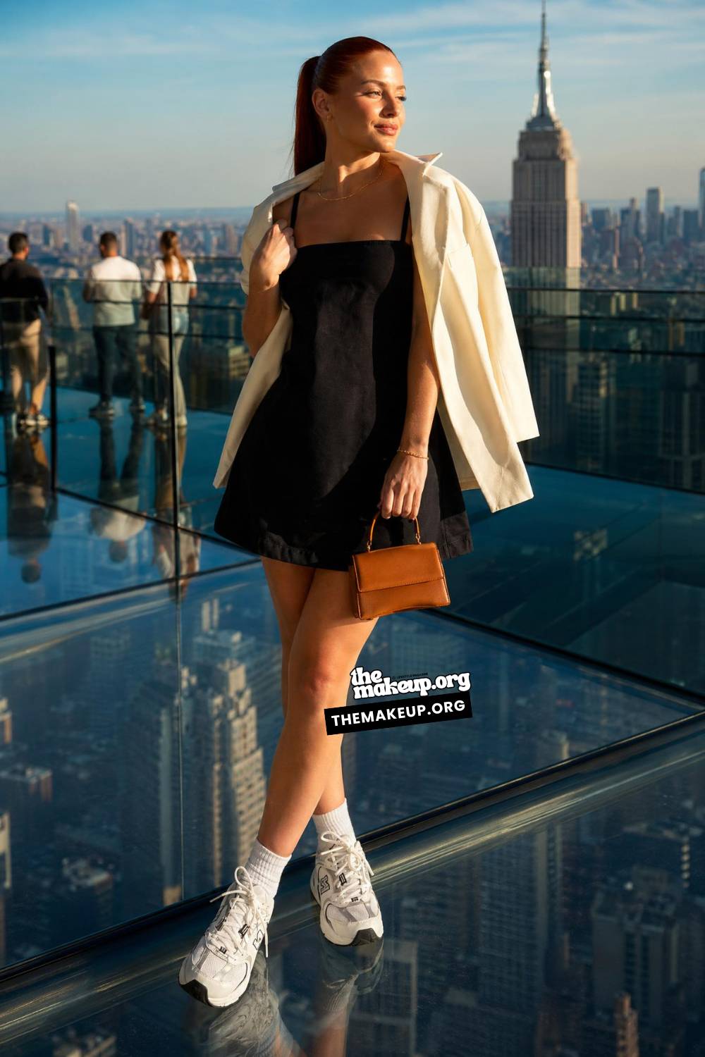 City Travel Outfit Inspiration New York — Strappy Mini Dress For Rooftops