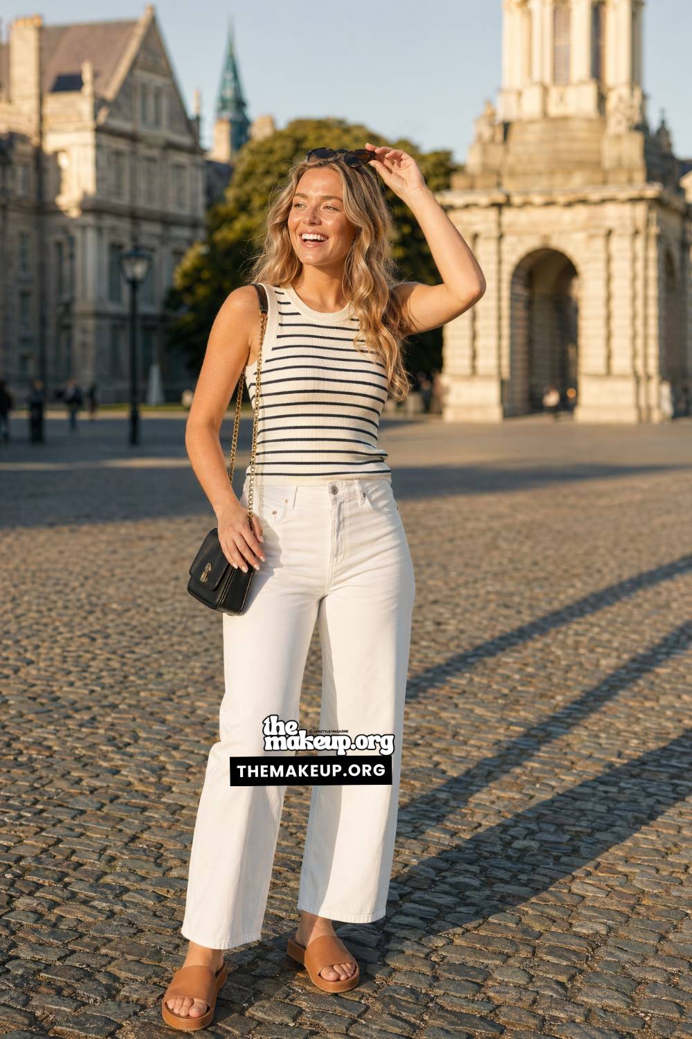 Stripes and Sunlit Dublin Ireland Travel Style | Dublin Ireland Travel Style